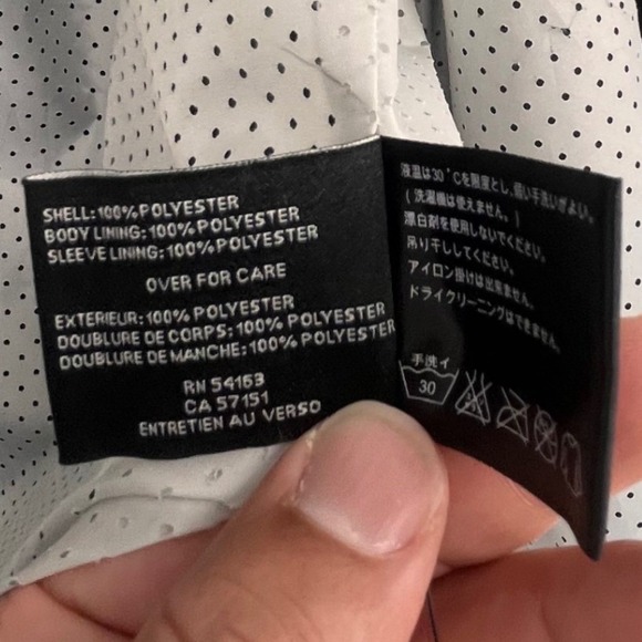 Cole Haan Mens Black Full Zip Rain Jacket Coat XL Lightweight Casual Outerwear - Picture 9 of 16